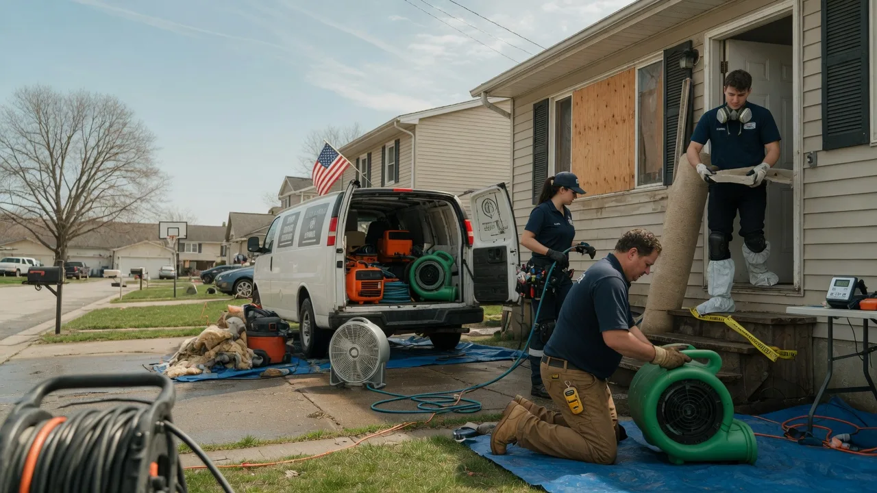 Water Damage Restoration in Chrisman, IL near me